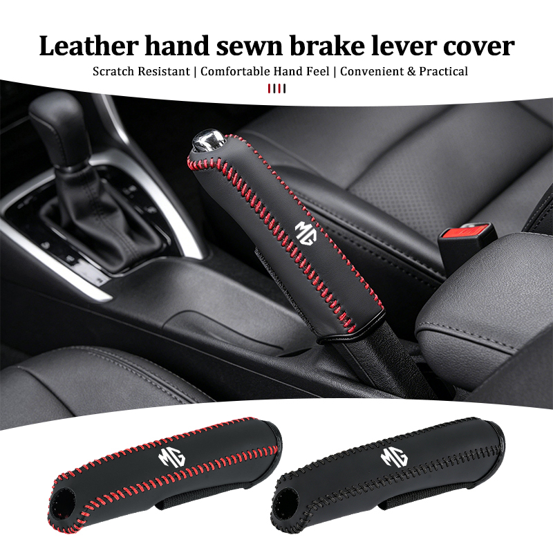 Sewing Gt - 車のハンドブレーキスリーブ、オートブレーキレバー保護カバー、MG GS、パイロットGT、3、6、5、7、HS、ZS、ZX用