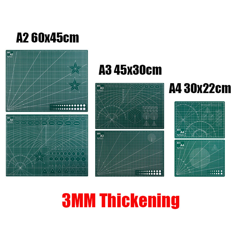 Cutting Mat Self Heal - 両面パッチワークカッティングマット,クラフトツール,カッティングボード,自己修復,PVC,a2,a3,a4