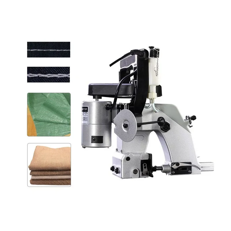 Sewing In Textile Industry - 工業用電動ミシン自動シーリングマシンキットバッグクローザーステッチングマシン家庭用ポータブルテキスタイルツール220V