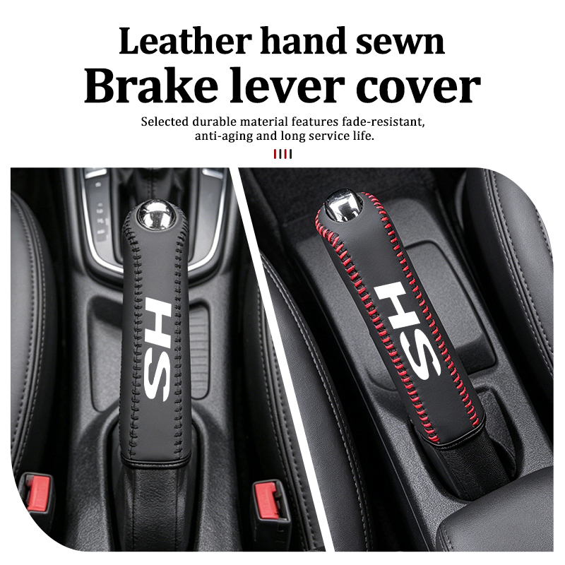 Sewing Gt - 車の手縫いハンドブレーキスリーブ自動ブレーキレバー保護カバー MG ヘクター GT ZR RX5
