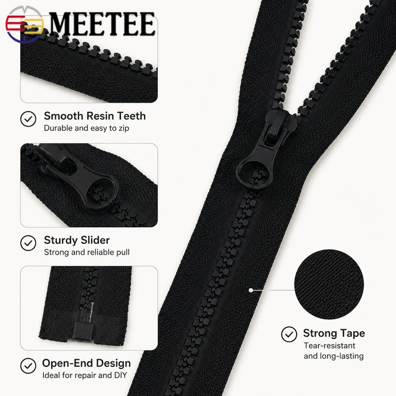 5個入り 40-120cm 5 #   樹脂製プラスチックジ - Sewing Front Zipper のレビューと価格