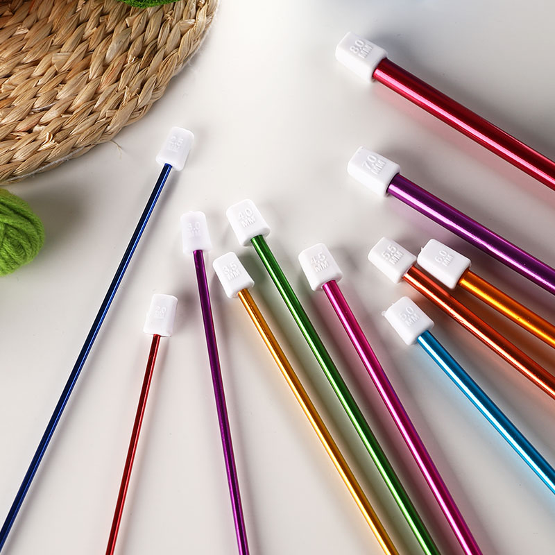 11本セット アフガンかぎ針 多色アルミ製編み針 2.0-8 - Sewing Necessities のレビューと価格