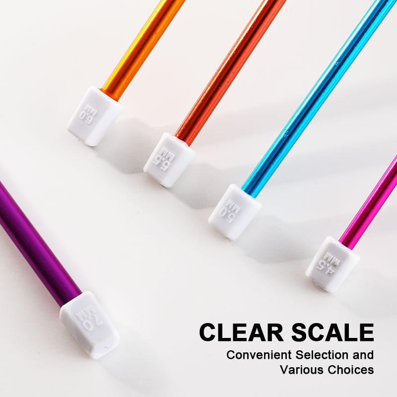 11本セット アフガンかぎ針 多色アルミ製編み針 2.0-8 - Sewing Necessities のレビューと価格