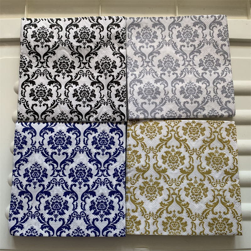 デコパージュ紙ナプキンティッシュヴィンテージタオル神秘的なパ - Pattern Tissue Paper のレビューと価格
