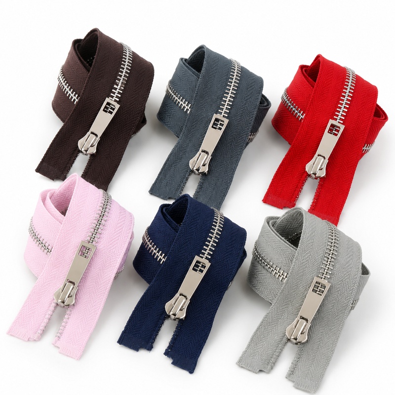5/10個 40-80cm 5 #   金属製ジッパー シン - Sewing Front Zipper のレビューと価格