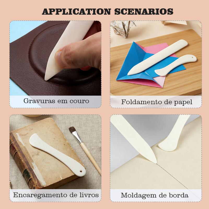 レザークラフトボーンフォルダー2個入り 手縫いツール スコア - Sewing Necessities のレビューと価格
