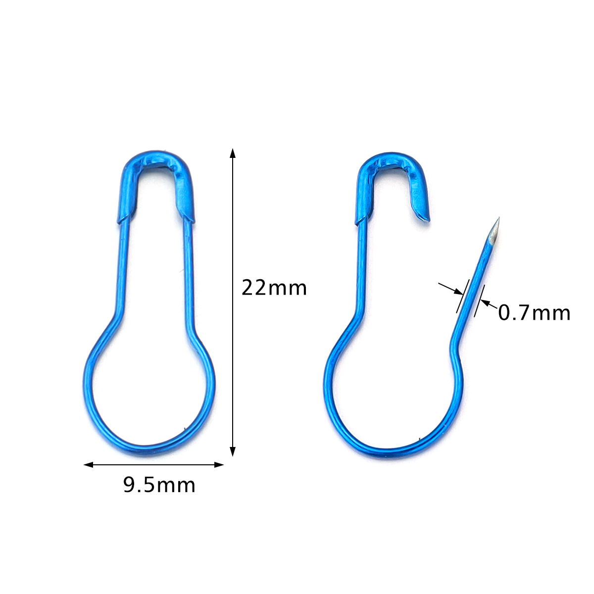 200個/ロット 金属ピン かぎ針編みアクセサリー ひょうた - Sewing Necessities のレビューと価格