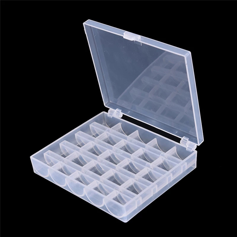 25個の空ボビンケースオーガナイザー収納プラスチックボックス - Bobbin Organizer Box のレビューと価格