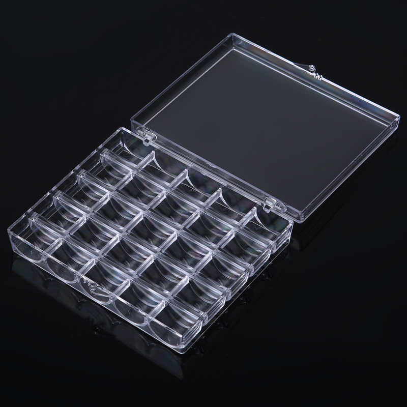 1個入り 25個の空ボビン収納ボックス 裁縫アクセサリーツー - Bobbin Organizer Box のレビューと価格
