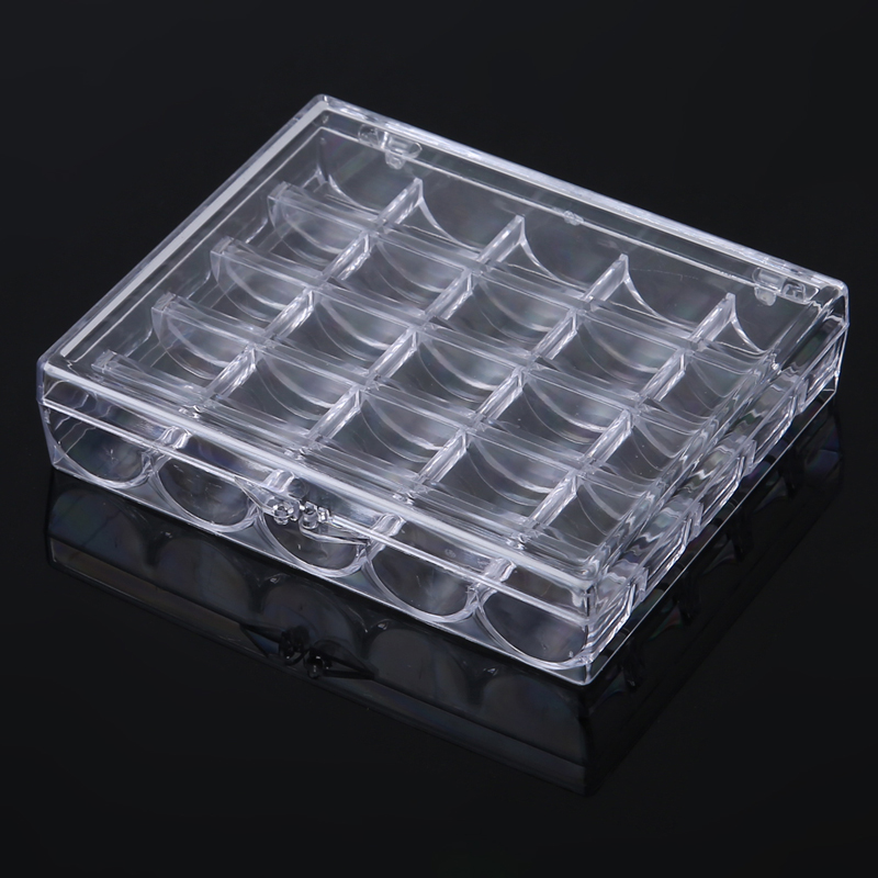 1個入り 25個の空ボビン収納ボックス 裁縫アクセサリーツー - Bobbin Organizer Box のレビューと価格