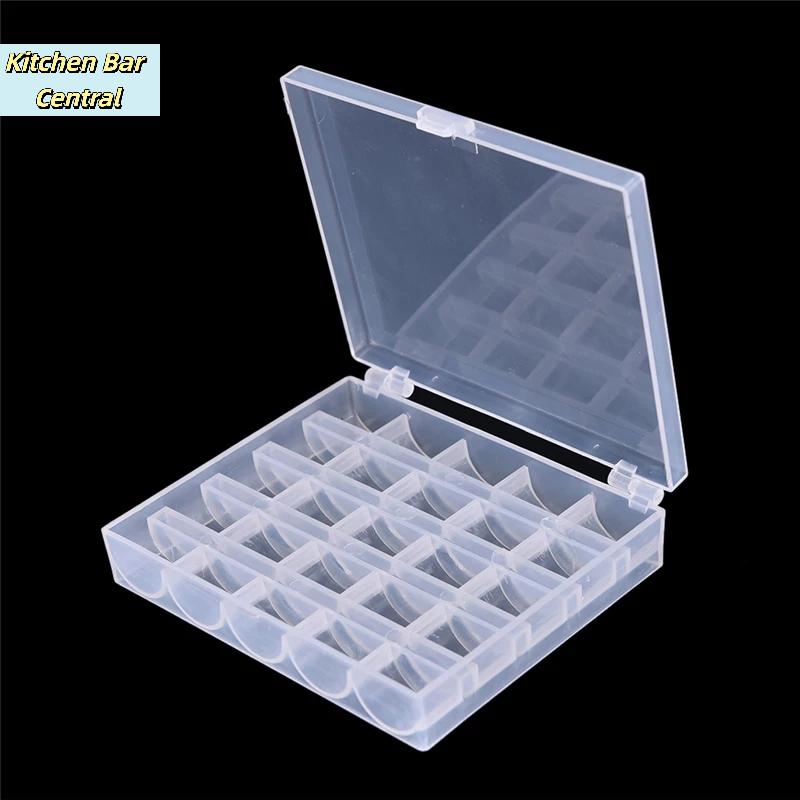 【25個の空ボビン、ミシンボビンケースオーガナイザー、収納プ - Bobbin Organizer Box のレビューと価格