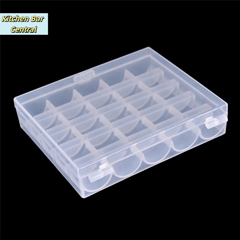 【25個の空ボビン、ミシンボビンケースオーガナイザー、収納プ - Bobbin Organizer Box のレビューと価格