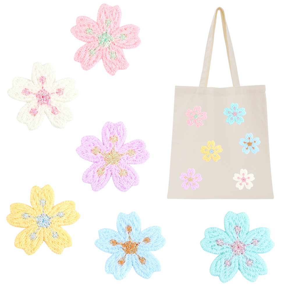 20 ピース/ロットカラフルな 2.4 センチメートル刺繍花 - Sewing Necessities のレビューと価格